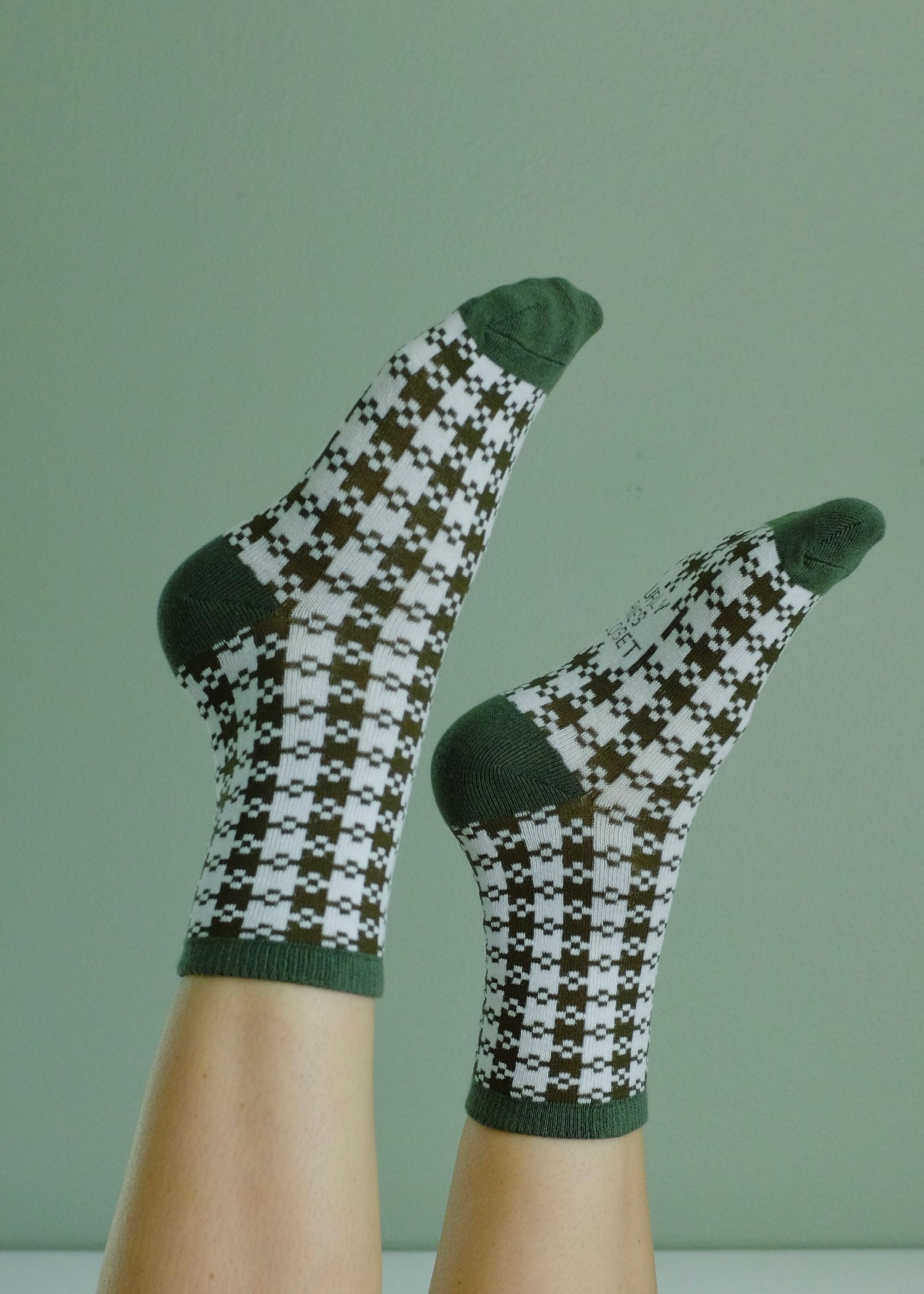 Green Pixel Gingham