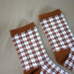 Brown Pixel Gingham