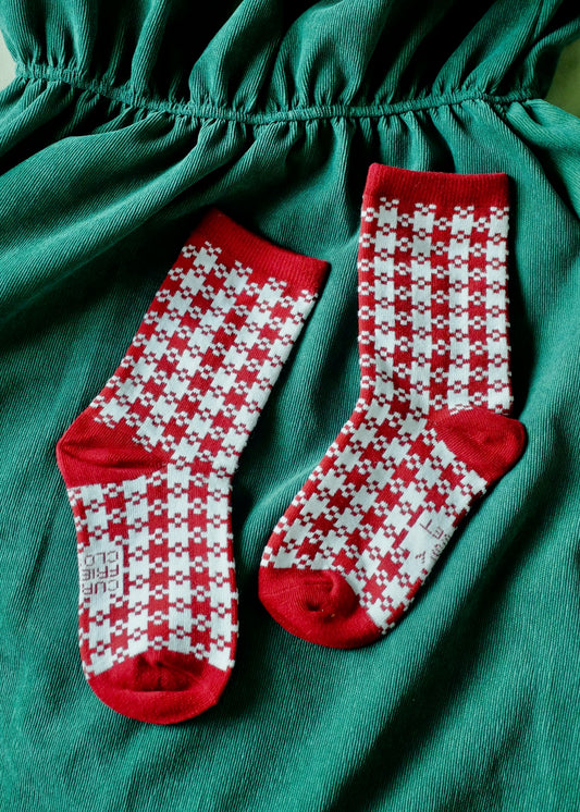 Red Pixel Gingham