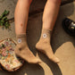 Folk Floral in Brown